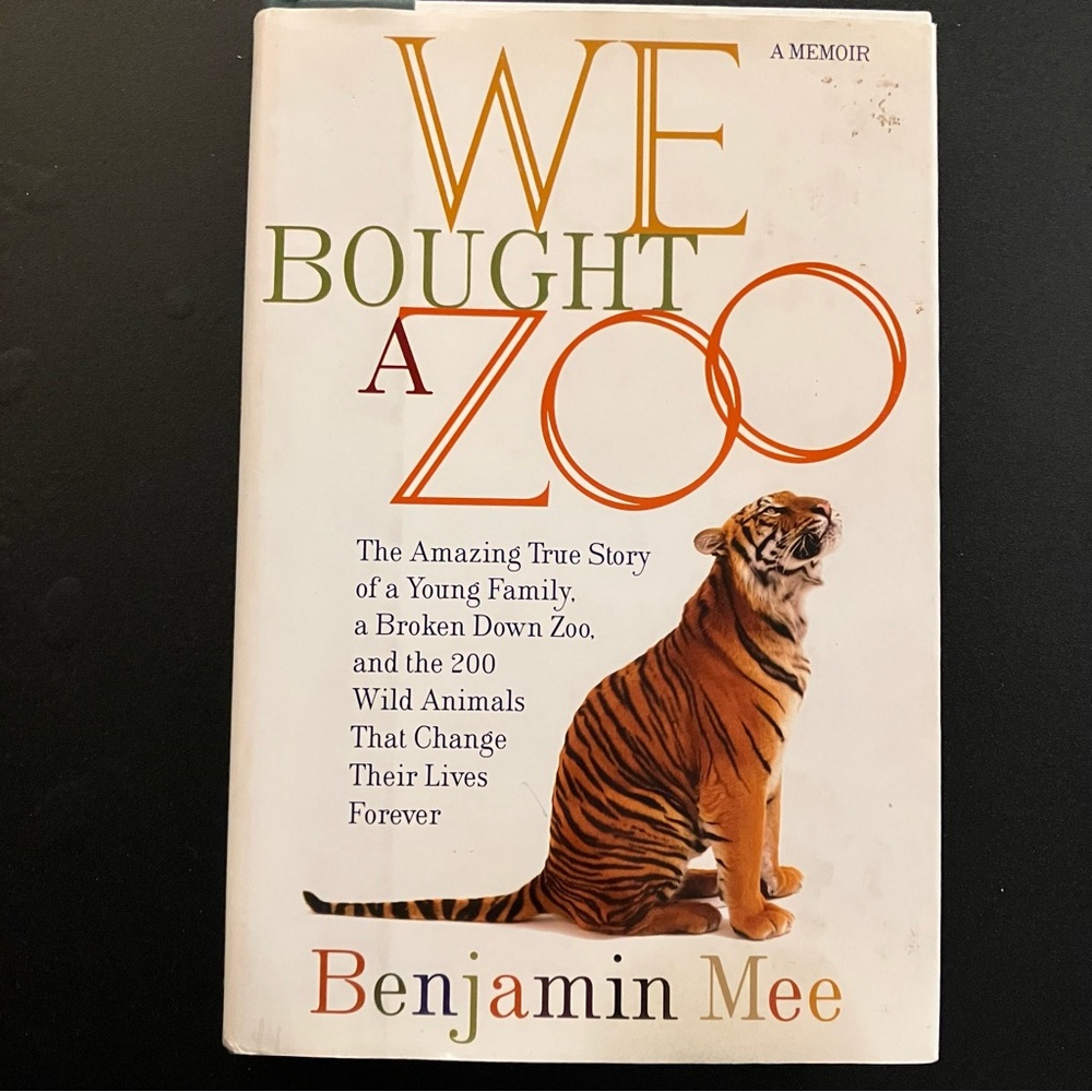 We Bought A Zoo Book Hardcover Memoir Benjamin Mee Non Fiction Autobiography